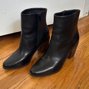 NWOT LUCKY BRAND Rylah Black Leather Women’s Bootie Size 8